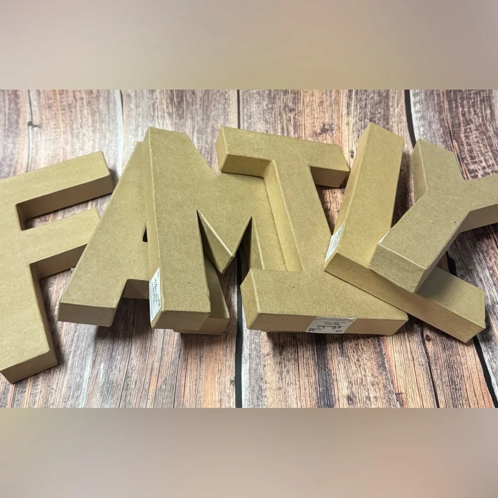 Like New Paper Mache Letters ‘Family’ Item #PHK7450 - Picture 1 of 3